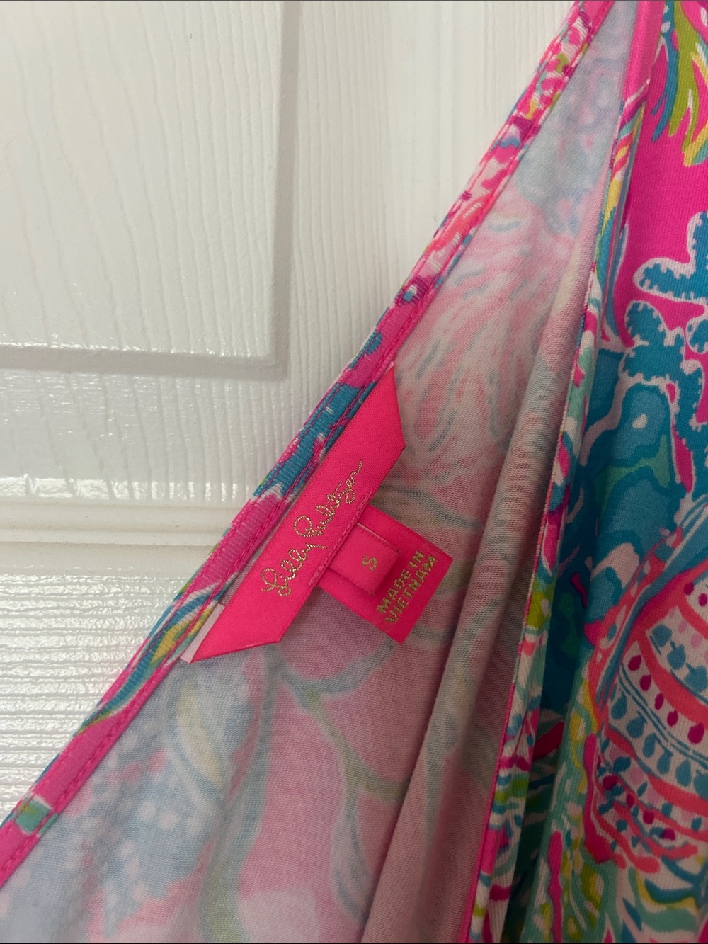 Lilly Pulitzer Pink Floral V-Neck Romper - Picture 2 of 2